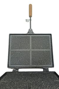 Ocak Üstü Mega Boy Granit Kaplama Tost Makinesi Waffle Makinesi (25X19CM) ürün fotoğrafı