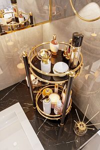 Banyo Düzenleyici Çok Amaçlı Makyaj Takı Organizeri Banyo Mutfak Dolabı Servis Sunum Standı ürün fotoğrafı