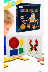H.e.d. Puzzle Oyunu Sayı Hayvan Nesne Oluşturma, Yaratıcı Puzzle ürün fotoğrafı