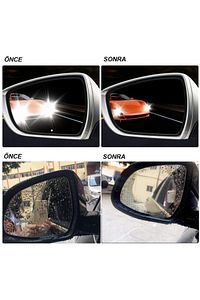 Yağmur Tutmaz Kaydırıcı Film Araç Dış Dikiz Aynası Kolay Görüş Buğu Önleyici (2 Adet) ürün fotoğrafı