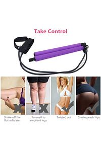 Portable Pilates Studio Jimnastik Egzersiz Çubuğu Pilates Direnç Lastiği ürün fotoğrafı