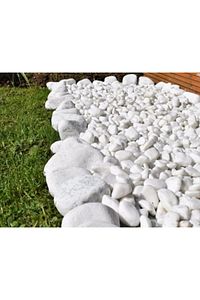 Dolomit Taş 10 Kg 4-6 Cm Beyaz Dolomit Taş Saksı Dibi Dekoratif Taş Bahçe Süsleme Taşı Peyzaj Taşı ürün fotoğrafı