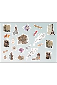 124 Adet Elite Sticker Paketi - Ajanda - Planner - Bullet Journal Için Uygun ürün fotoğrafı