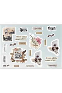 124 Adet Elite Sticker Paketi - Ajanda - Planner - Bullet Journal Için Uygun ürün fotoğrafı