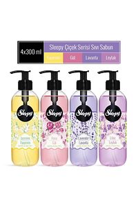 Çiçek Serisi Sıvı Sabun 4'lü Avantaj Paketi 4×300 Ml ürün fotoğrafı