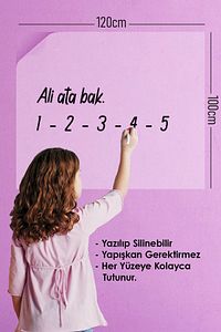 2 Adet Şeffaf Statik Akıllı Kağıt Şeffaf Yazı Tahtası Kalem 120x100 Cm Yapışkansız ürün fotoğrafı