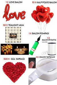 Evlilik Yıldönümü Sürprizi Romantik Yıl Dönümü Set 14 Şubat ürün fotoğrafı