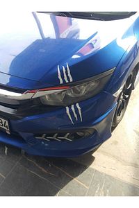 Monster 2 Far Için Reflektörlü Işıldak Yapıştırma Beyaz. Oto Sticker ürün fotoğrafı
