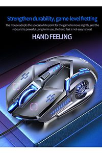 Rgb Kablolu Oyuncu Mouse 6 Düğme Ayarlanabilir Dpı ürün fotoğrafı