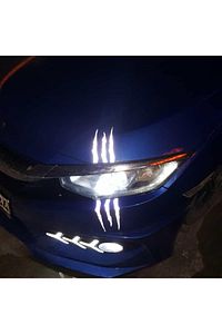 Monster 2 Far Için Reflektörlü Işıldak Yapıştırma Beyaz. Oto Sticker ürün fotoğrafı