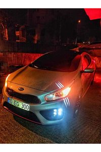 Monster 2 Far Için Reflektörlü Işıldak Yapıştırma Beyaz. Oto Sticker ürün fotoğrafı
