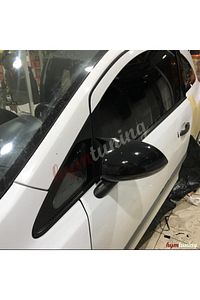 Opel Corsa D Yarasa Ayna Kapağı - Parlak Siyah Abs Plastik ürün fotoğrafı
