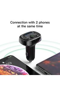 Araç Kiti Fm Verici Bluetooth 2x Usb Mp3 Çal Konuş 3.4a ürün fotoğrafı