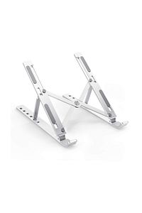 Macbook Laptop Bilgisayar Standı Notebook Özel Yükseltici Stand Tablet Tutucu Ayarlı Metal ürün fotoğrafı