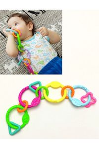 Zincir Dişlik - 10 Parça Kilitli Diş Kaşıyıcı Çıngırak 35 Cm ürün fotoğrafı