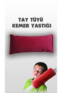 Yumuşak Tay Tüyü Emniyet Kemeri Yastığı Tüm Araçlara Uymlu Seyahat Yastığı ürün fotoğrafı