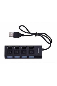 4 Port Usb Çoklayıcı 2.0 Hub Switch Çevirici Çoğaltıcı Işıklı Anahtarlı Dönüştürücü Çoklu Adaptör ürün fotoğrafı