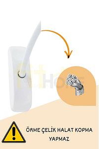 Çelik Halatlı Cam Kilidi Pvc Pimapen Anahtarlı Hırsız Kilidi Bebek Çocuk Emniyet Kilidi ürün fotoğrafı