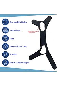 Horlama ve Ağız Kuruluğu Önleyici Bant Maske Çene Destekli Horlama Bandı Aparatı ürün fotoğrafı
