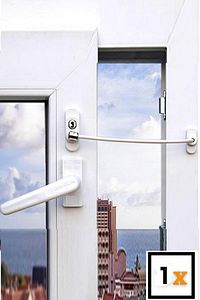 Çelik Halatlı Cam Kilidi Pvc Pimapen Anahtarlı Hırsız Kilidi Bebek Çocuk Emniyet Kilidi ürün fotoğrafı