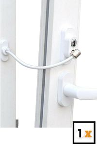 Çelik Halatlı Cam Kilidi Pvc Pimapen Anahtarlı Hırsız Kilidi Bebek Çocuk Emniyet Kilidi ürün fotoğrafı