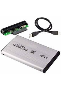 2.5 Usb Sata Hdd Ssd Harddisk Kutusu Aliminyum Gövde Harici Hdd Kutu - Gri ürün fotoğrafı