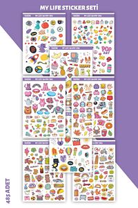 Ajanda Sticker Seti 485 Adet Defter, Kitap, Defter, Planlayıcı, Planner Etiketi Mega Set ürün fotoğrafı
