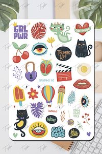 Ajanda Sticker Seti 485 Adet Defter, Kitap, Defter, Planlayıcı, Planner Etiketi Mega Set ürün fotoğrafı