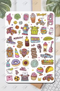 Ajanda Sticker Seti 485 Adet Defter, Kitap, Defter, Planlayıcı, Planner Etiketi Mega Set ürün fotoğrafı