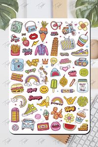 Ajanda Sticker Seti 485 Adet Defter, Kitap, Defter, Planlayıcı, Planner Etiketi Mega Set ürün fotoğrafı