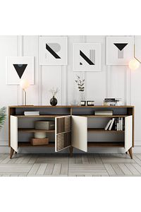Milan Konsol  Ceviz / Krem ürün fotoğrafı
