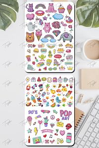 Ajanda Sticker Seti 485 Adet Defter, Kitap, Defter, Planlayıcı, Planner Etiketi Mega Set ürün fotoğrafı