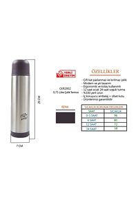 Paslanmaz Çelik Termos 750 ml - Ckr2002 ürün fotoğrafı