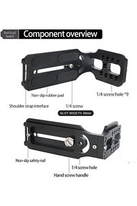 Quick Release L Plate Aynasız Ve Dslr Makineleri Dikey Kadraj Bağlama Adaptörü ürün fotoğrafı