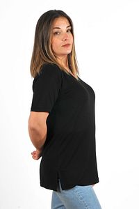 Kadın V Yaka Büyük Beden T-shirt Cty-cnd-01 ürün fotoğrafı