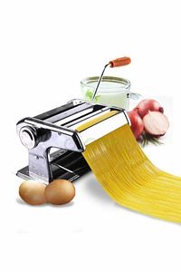 Erişte Makarna Yapma Kesme Makinesi Hamur Lazanya Spagetti Raviolli Makinesi 150 mm ürün fotoğrafı