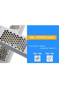 Ultra Slim Sessiz Şerit Led Trafosu Metal Kasa 12v 5 Amper Led Trafo Adaptör ürün fotoğrafı