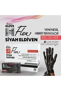 Tek Kullanımlık Pudrasız Siyah S Beden Eldiven 100’lü ürün fotoğrafı
