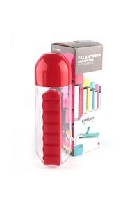 Dahili 7 Günlük Ilaç Organizerli Su Şişesi 600 Ml. ürün fotoğrafı