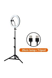 Rıng Fıll Lıght Led Selfie Halka Işık 24w 5500k Tripod Akıllı Telefon Makyaj ürün fotoğrafı