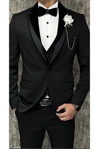 Damatlık Takım Elbise Smokin Slim Fit ürün fotoğrafı