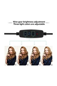 Rıng Fıll Lıght Led Selfie Halka Işık 24w 5500k Tripod Akıllı Telefon Makyaj ürün fotoğrafı