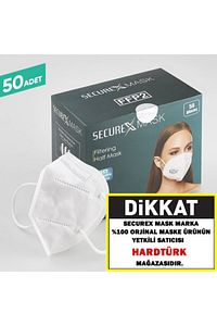 N95 Maske Nano Fiber Filitreli 50 Adet Türkiye'de Tek Nano Fiber Katmanlı Maske ürün fotoğrafı