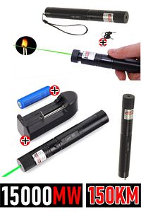 Zubbii Fix-2022 Turbo Işın Şarjlı Yeşil Şarjlı Lazer Pointer 15000 Mw ürün fotoğrafı