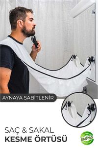 Traş Önlüğü Saç Sakal Kesme Seyahat Boy Traş Önlüğü Tıraş Örtüsü Berber Önlük ürün fotoğrafı