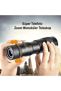 Telefon Tutuculu 10-300x40 Zoom Monoküler Teleskop Dürbün ürün fotoğrafı