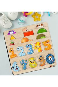 Toys Çocuklar Için 4’lü Ahşap Figürlü Eğitici-öğretici Yapboz Puzzle-1 ürün fotoğrafı