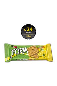 Form Limon Lifli Kepekli Bisküvi 50 g x 24 Adet ürün fotoğrafı