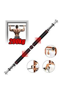Uzun Süngerli Barfix Demiri Barfiks Çubuğu Koridor Barfiks Barı 80 - 130 Cm Arası ürün fotoğrafı