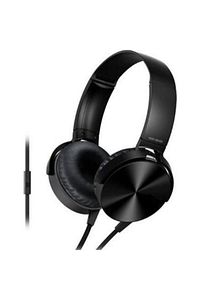 Siyah Kafa Üstü Telefon Oyun Kulaklığı Extra Bass Stereo ürün fotoğrafı